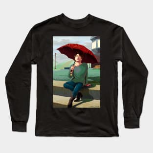 Jimin in the Rain Long Sleeve T-Shirt